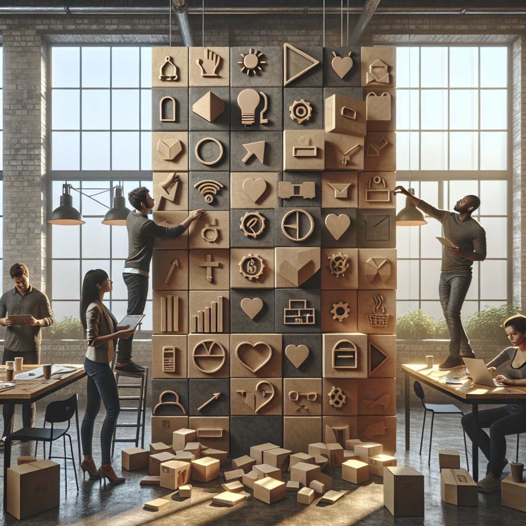 Unternehmer prüft Unterlagen mit Titel Exit‑Strategie, Laptop auf Schreibtisch und Stadtblick