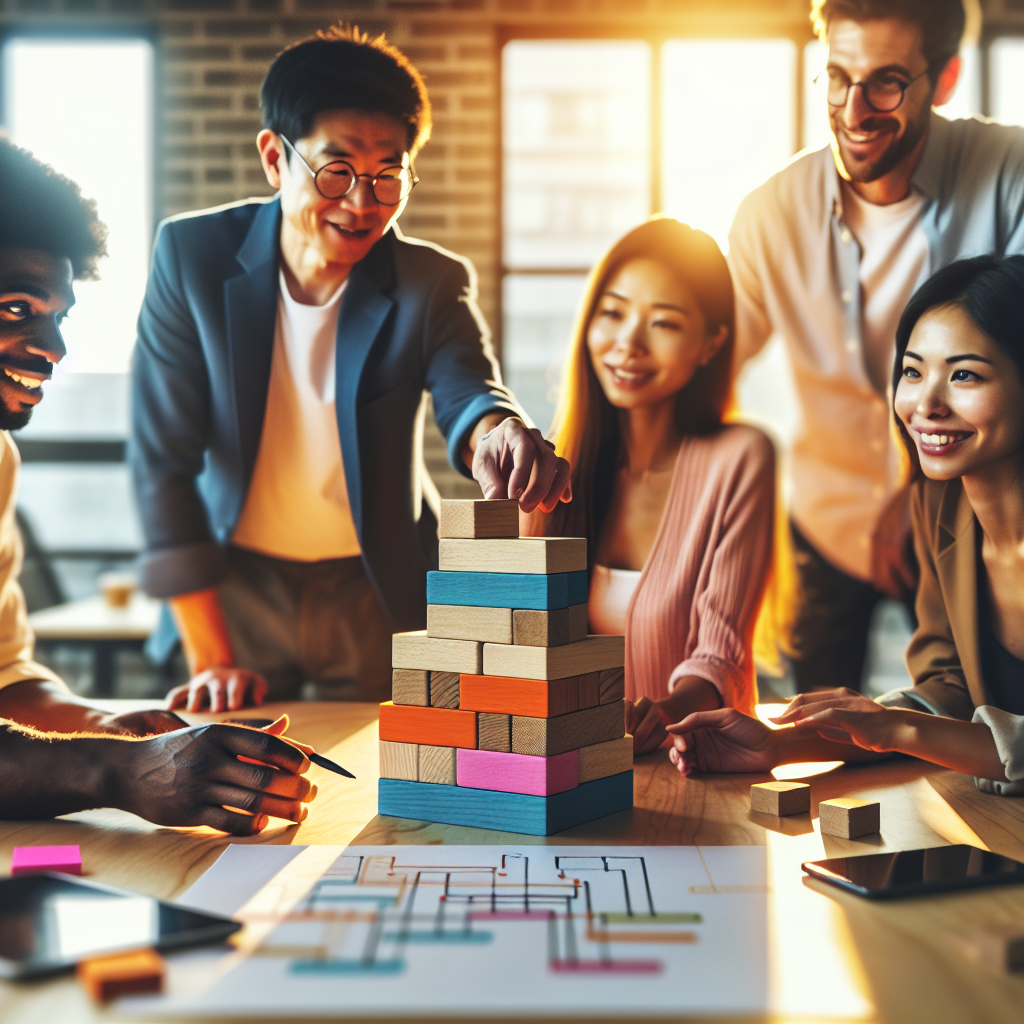 Vergrößerungsglas über Immobilienunterlagen, Hausmodell und EU-Flagge