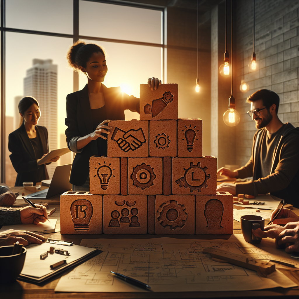 Handwerker am Schreibtisch prüft Papierbelege, Laptop zeigt E-Rechnung auf Bildschirm