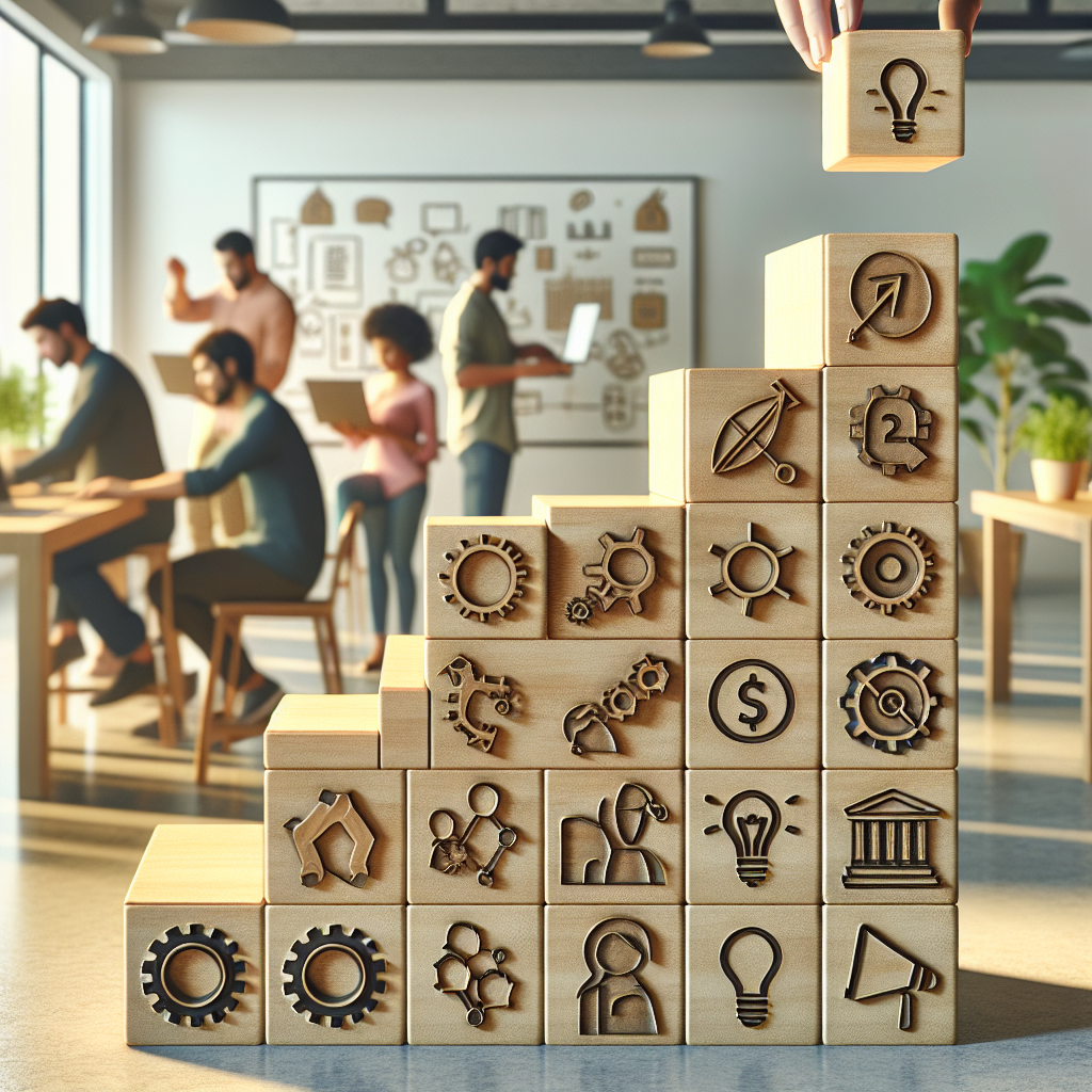 Unternehmer prüft Steuerunterlagen am Schreibtisch mit Laptop und Taschenrechner