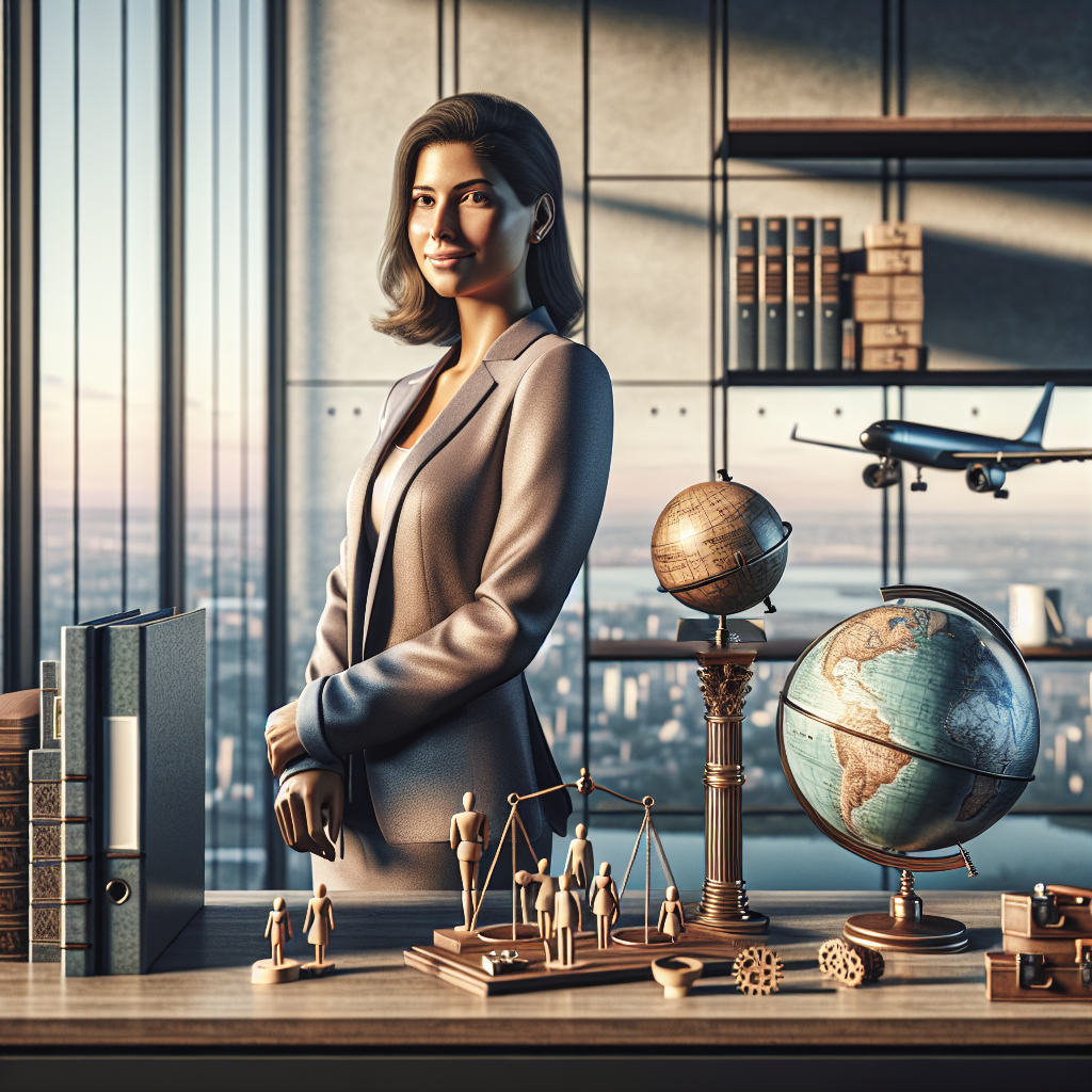 Geschäftsmann schaut auf mehrere Wegweiser beschriftet mit Juristisch, Geografisch, Organisatorisch