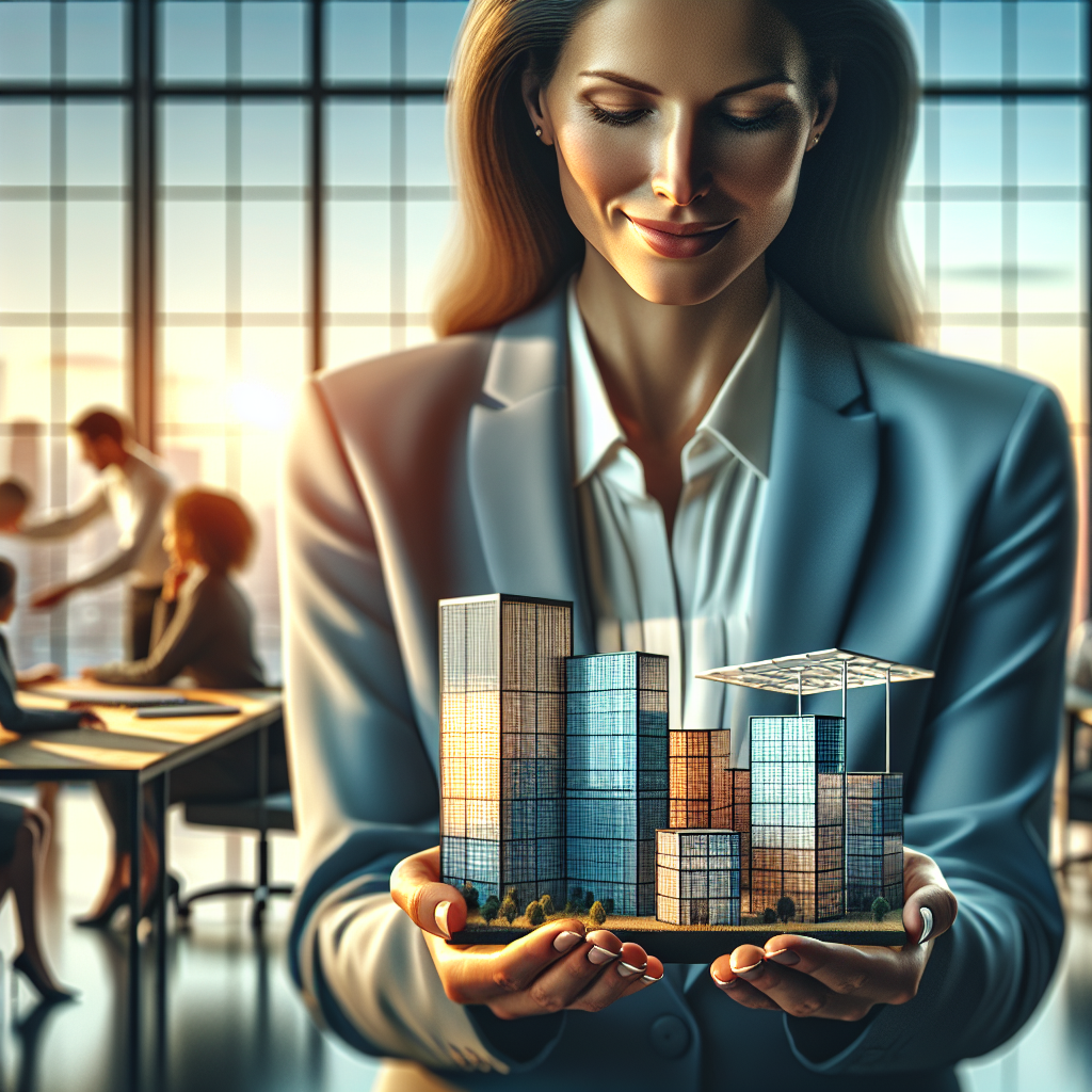 Nahaufnahme eines Organigramms auf Schreibtisch neben Laptop und Stift, Thema Holding und Unternehmensstruktur