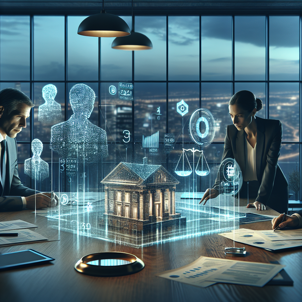 Laptop mit geöffnetem Transparenzregister, Dokumente, Lupe und stilisierte Eigentümer‑Silhouetten