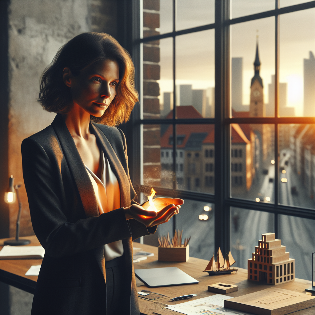 Unternehmer am Schreibtisch mit Laptop, Ordnern und Steuerunterlagen