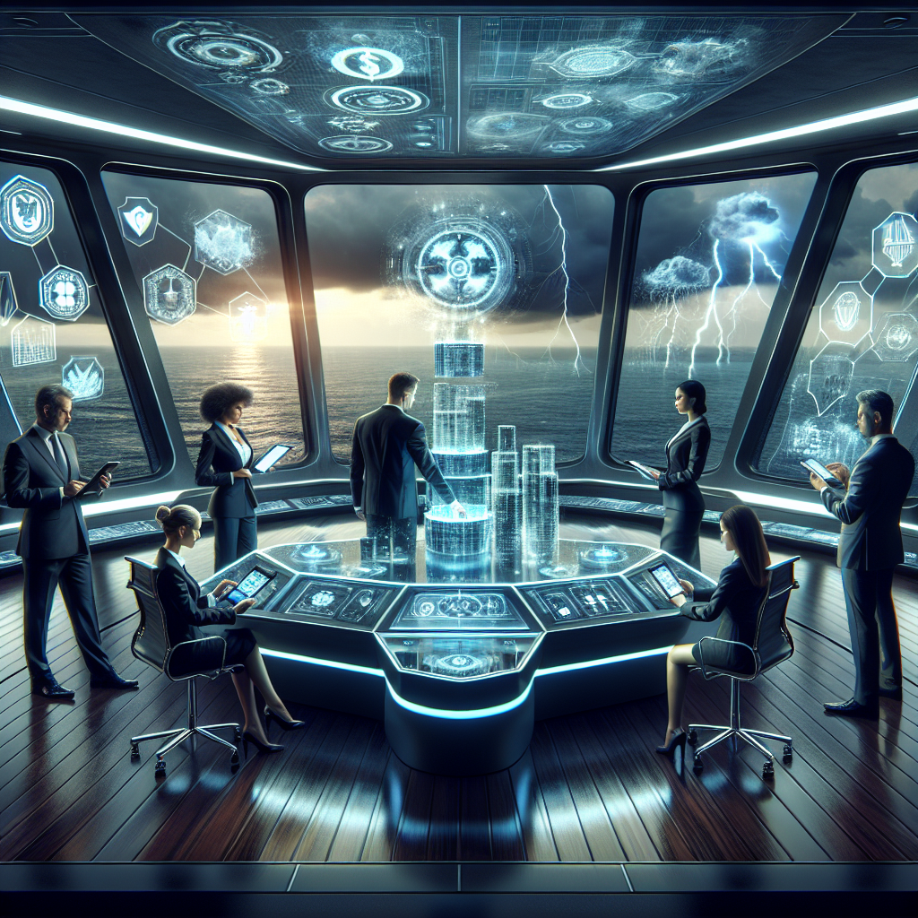 Unternehmer am Laptop mit Compliance-Checkliste und Akten auf dem Schreibtisch