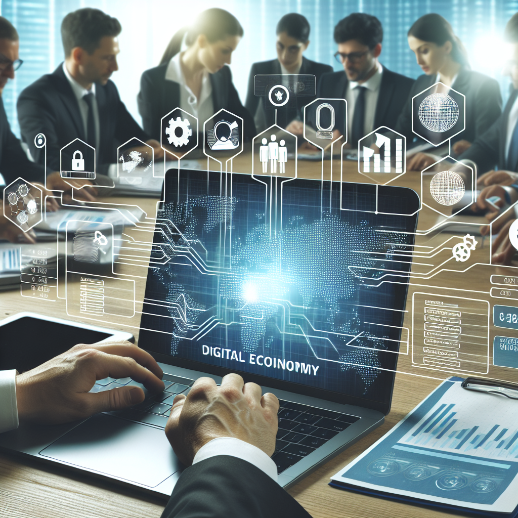 Laptopbildschirm zeigt Dashboard mit verknüpften Registerdaten und Geschäftsleuten