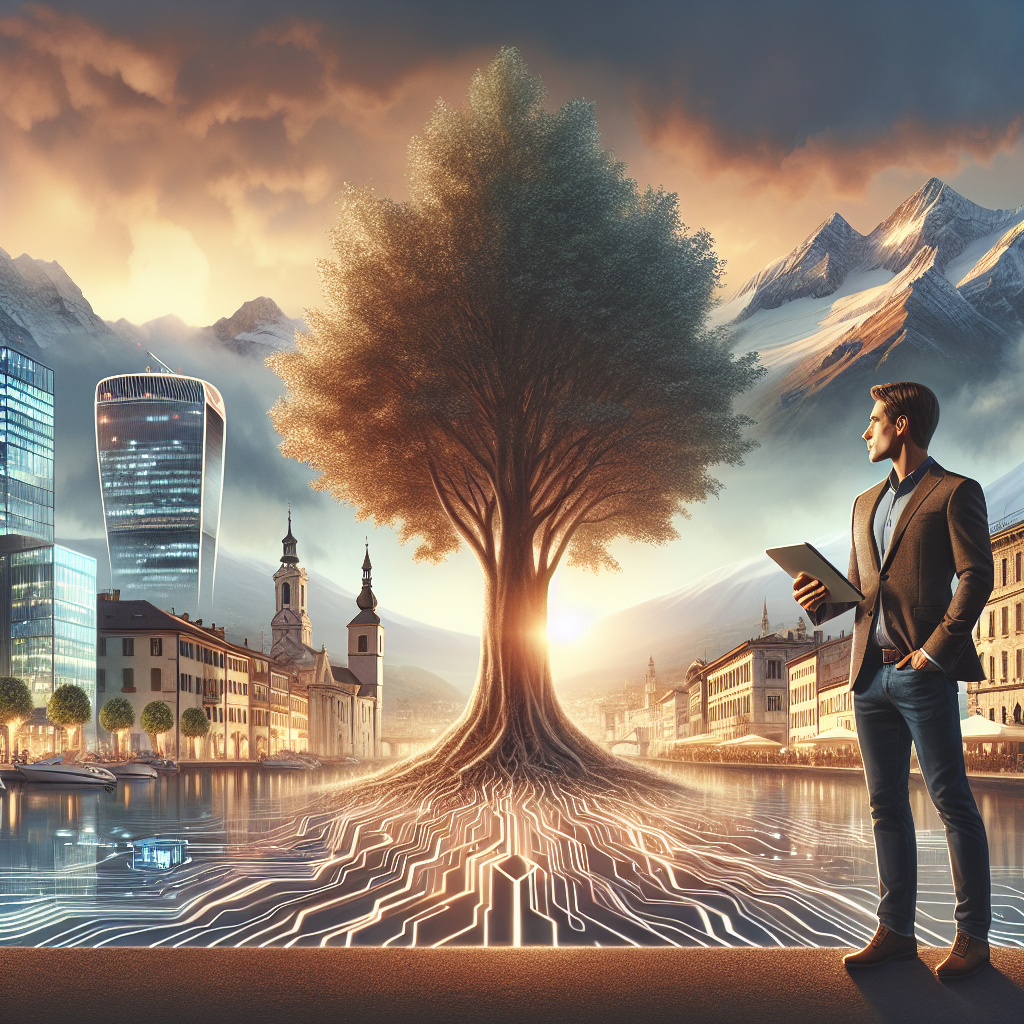 Karte Europas mit Standortmarkern auf Schweiz, Estland, Zypern und Österreich