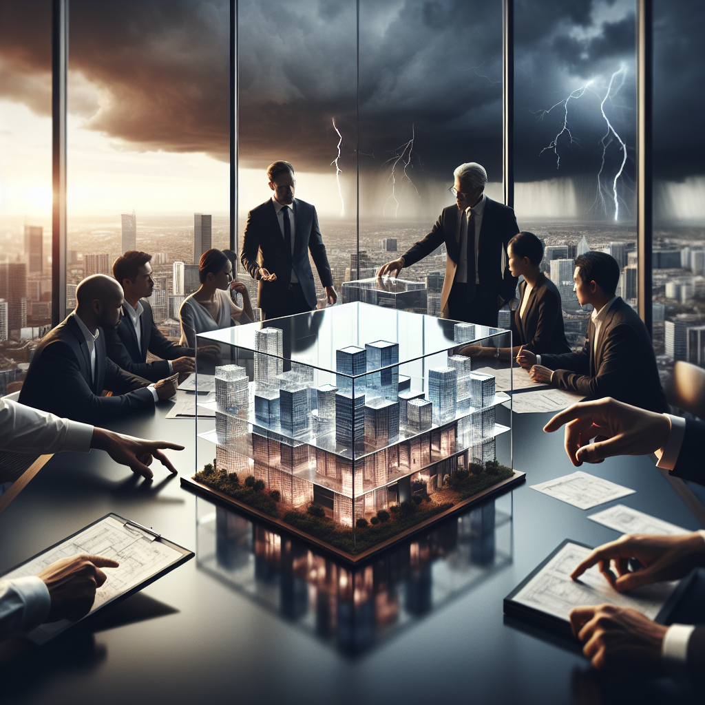 Diagramm einer Holding mit Dachgesellschaft und verbundenen Tochterfirmen