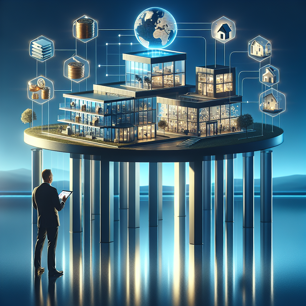 Hausgrafik mit sechs Säulen und Icons für Holding, Liquidität, Vermögensschutz