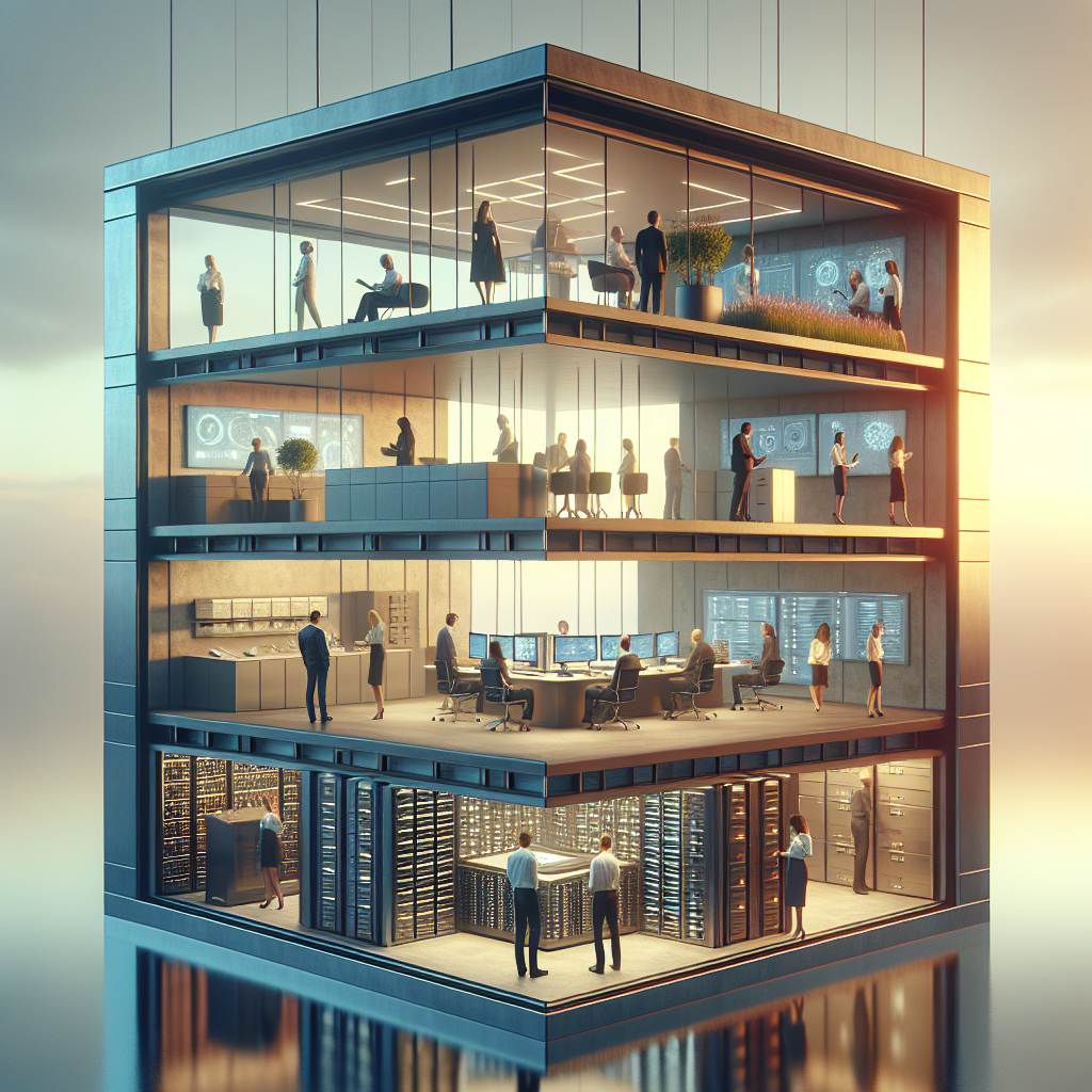 Grafik mit drei übereinander angeordneten Kästen: Verein, Holding, Stiftung und operative Gesellschaft