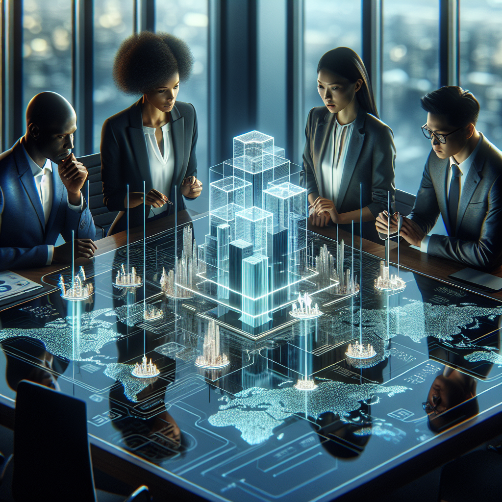 Diagramm einer Holding mit operativen Einheiten und Pfeilen für Zahlungsflüsse und Eigentumsverhältnisse